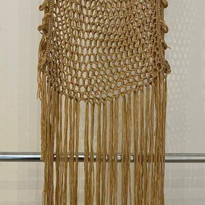 Nude French handmade skirt cover up, size M, FREE shipping
